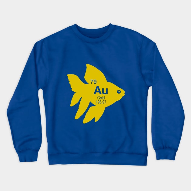 Periodic Element Au Gold Fish Crewneck Sweatshirt by DetourShirts